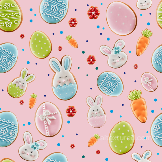 All Christmas Digital paper Texture of Colorful Easter Cookies on Light Pink Background All Christmas Digital paper texture preview