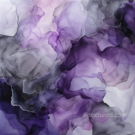 Alcohol Ink PBR Texture with Purple and Gray Fluid Layers Alcohol ink texture preview
