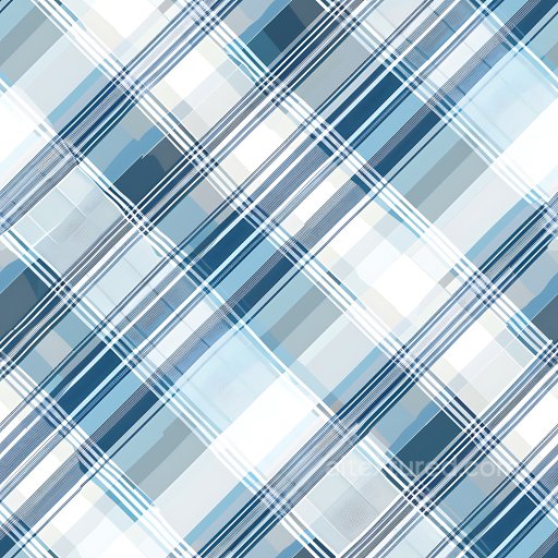 Seamless 3D PBR Texture of Soft Blue and White Plaid Fabric Pattern texture preview