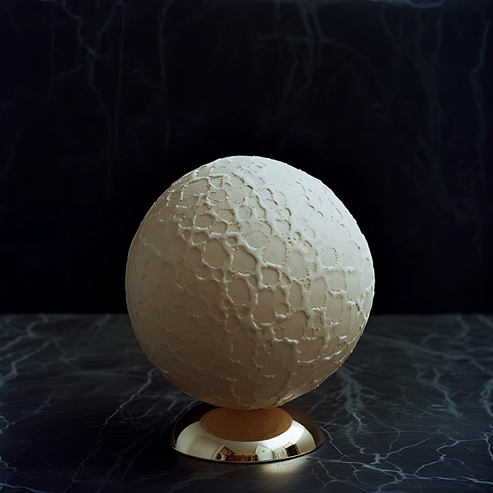 Inflated Cracked Foam In Beige Tones seamless PBR texture preview