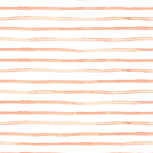 Seamless 3D PBR Watercolor Stripes Texture with Soft Red-Orange Horizontal Lines