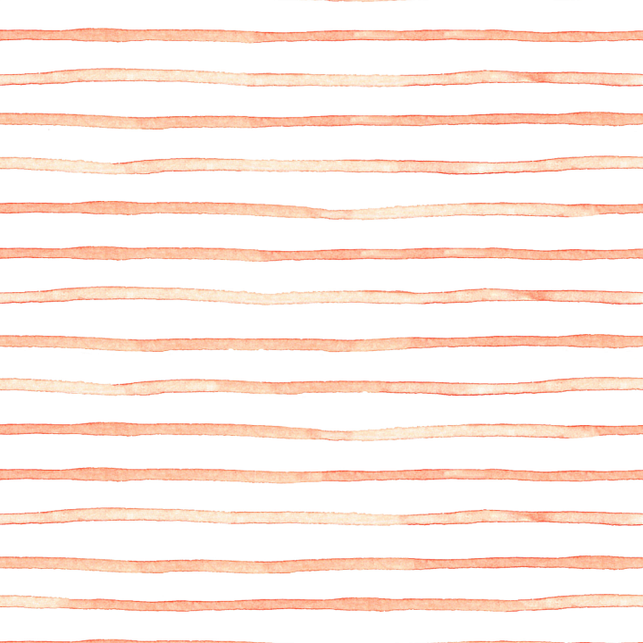 Watercolor Stripes with Soft Red-Orange Horizontal Lines seamless PBR texture preview