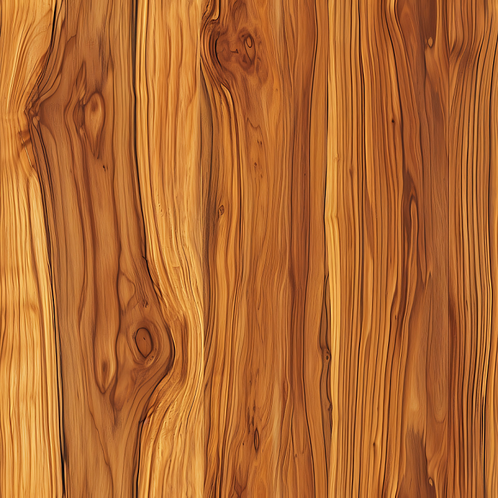 Rustic Pine Wood Planks with Distinct Grain and Knots seamless PBR texture preview