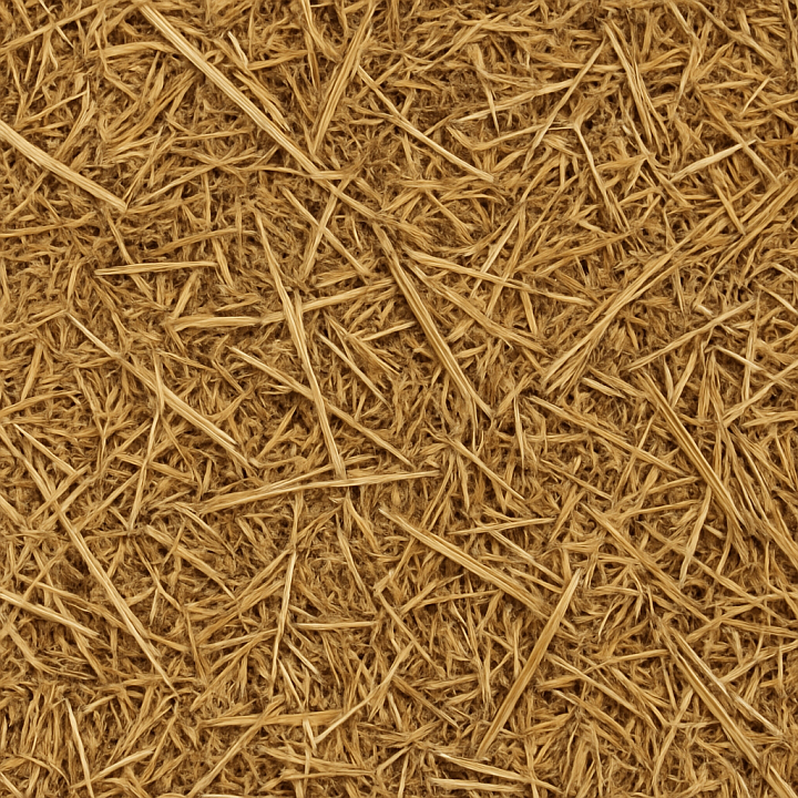 Organic Barn Straw seamless PBR texture preview