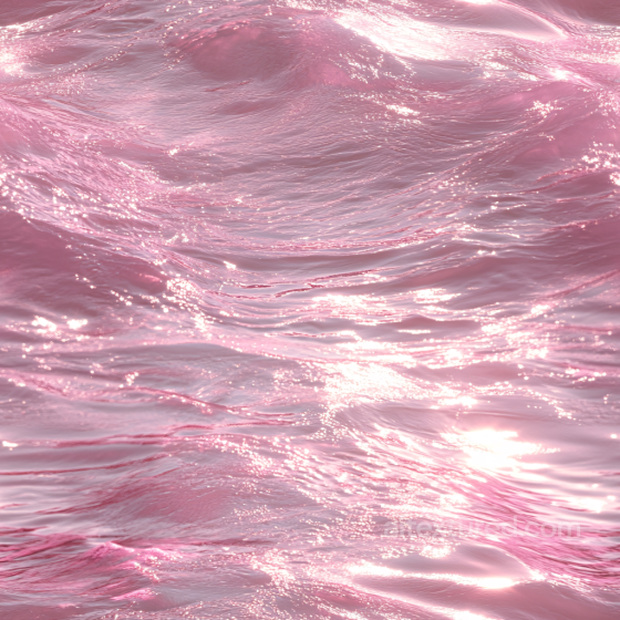 Pink Water PBR Texture Featuring Reflective, Calm Wavy Surface Water texture preview