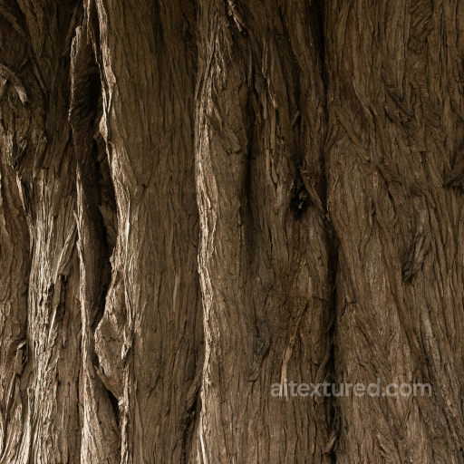 Detailed Tree Bark Texture for Realistic 3D Wood Surfaces seamless Wood PBR texture
