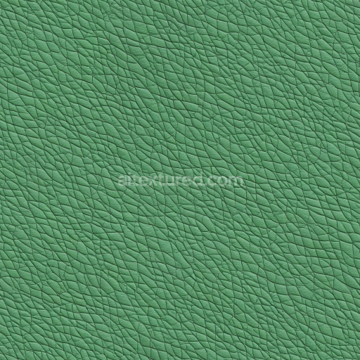 Seamless 3D green pebbled leather PBR texture with natural grain and subtle wrinkles