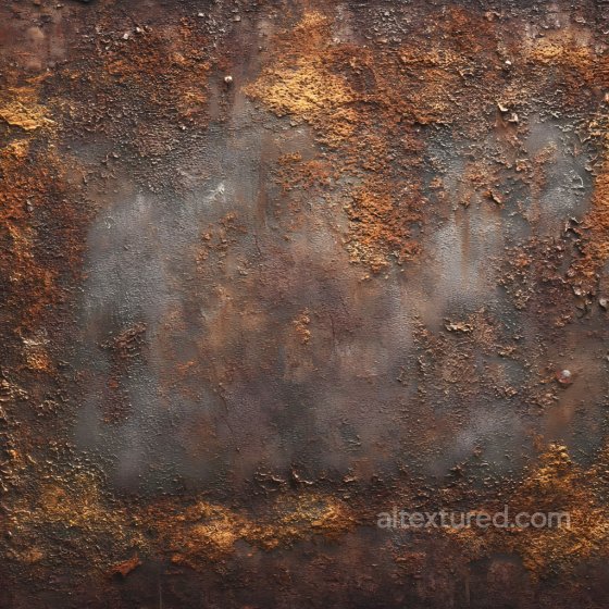 Cracked and Corroded Rusty Metal PBR Texture with Flaky Surface Rust texture preview