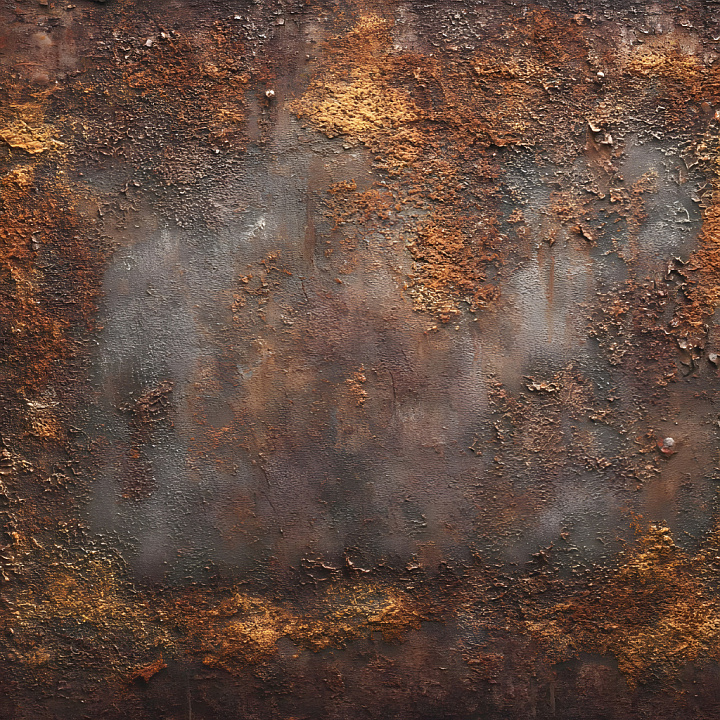 Cracked and Corroded Rusty Metal with Flaky Surface seamless PBR texture preview