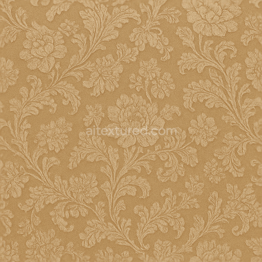 Preview — Seamless 3d texture pbr 8k wallpaper with vintage floral damask brocade glossy finish