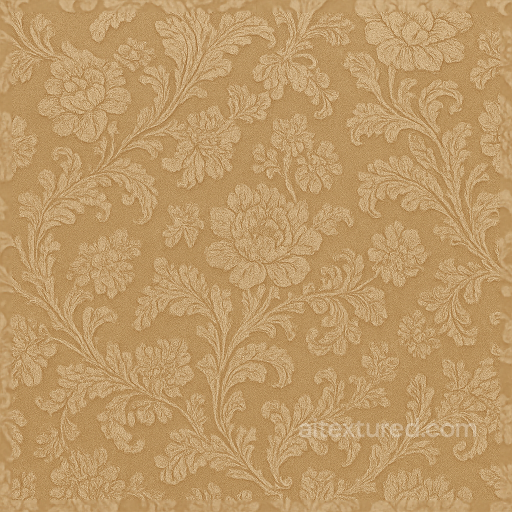 Wallpaper With Vintage Floral Damask Brocade Glossy Finish seamless Wallpaper PBR texture