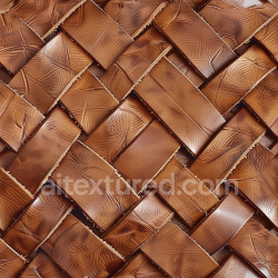 seamless Seamless 3D Woven Brown Leather PBR Texture with Detailed Grain and Worn Edges texture 8k free download PBR
