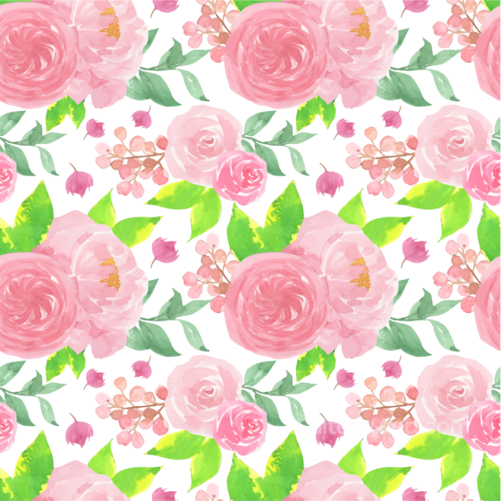 Pink Flower Watercolor Floral Fabric Pattern Seamless Texture Pink Flower texture preview