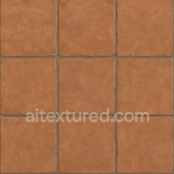seamless Seamless 3d texture pbr 8k terracotta tiles with earth tones and matte finish for warm rustic floors texture 8k free download PBR