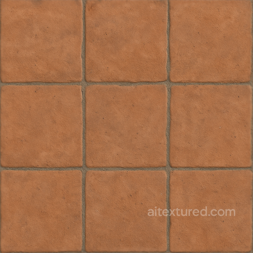 Terracotta Tiles With Earth Tones And Matte Finish For Warm Rustic Floors seamless Mosaic PBR texture