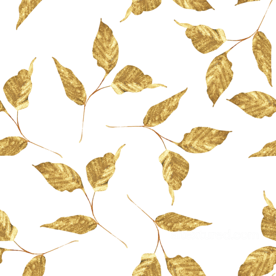 Featuring Gold Autumn Leaves on White Background Autumn Leaves texture preview