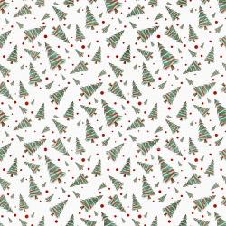 seamless Seamless 3D PBR Texture of Watercolor Christmas Trees with Red Dots on Paper texture 8k free download PBR
