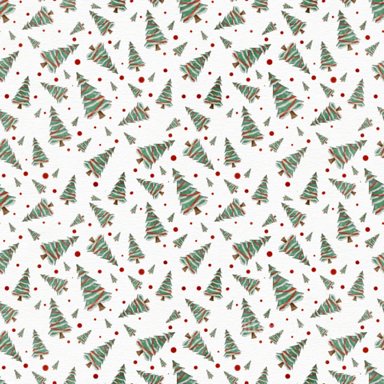 All Christmas Digital paper Texture of Watercolor Christmas Trees with Red Dots on Paper All Christmas Digital paper texture preview