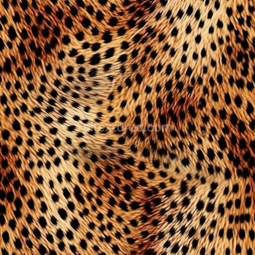 Preview — Seamless 3D PBR Leopard Print Fur Texture with Natural Spot Pattern