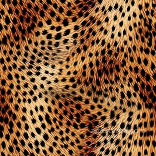 Leopard Print Fur Texture with Natural Spot Pattern seamless Leopard Print PBR texture