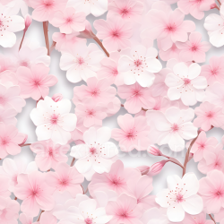seamless Seamless 3D PBR Texture of Soft Pink Watercolor Cherry Blossoms texture 8k free download PBR