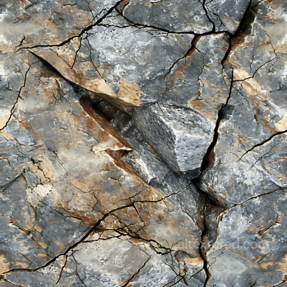 cracked rocky stone PBR texture with rugged erosion and layered color tones Stone texture preview
