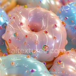 seamless Seamless 3D Inflated Soft Candy Surface PBR Texture with Colorful Droplets texture 8k free download PBR