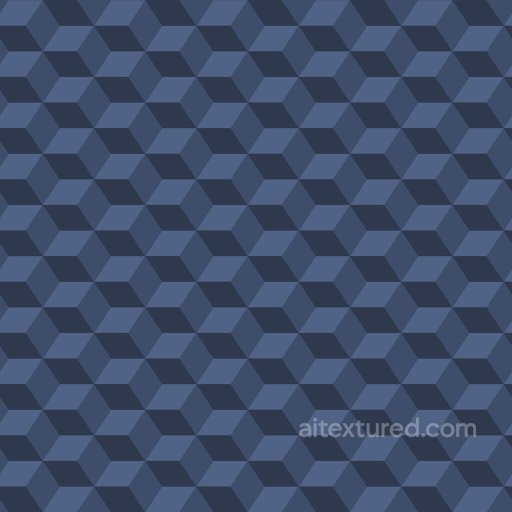 Geometric Cube Shape Wallpaper Pattern | Free PBR seamless Paper PBR texture
