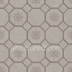 seamless Seamless Stone PBR Texture — Pedestrian Pathway Made Light Gray Stone Tiles Featuring texture 8k free download PBR