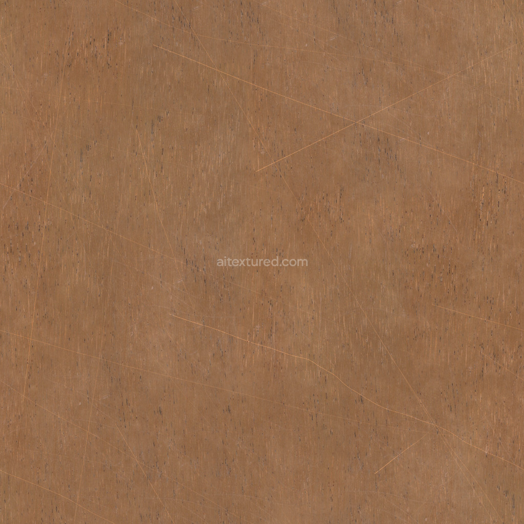 Seamless wood PBR texture with natural grain pattern