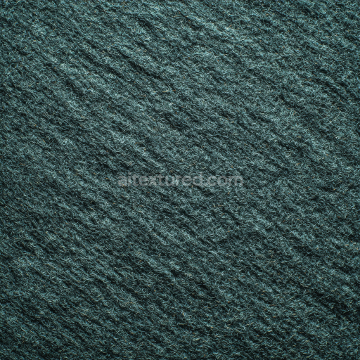 Seamless 3D Felt PBR Texture Featuring Dense Dark Green Wool-Like Fibers