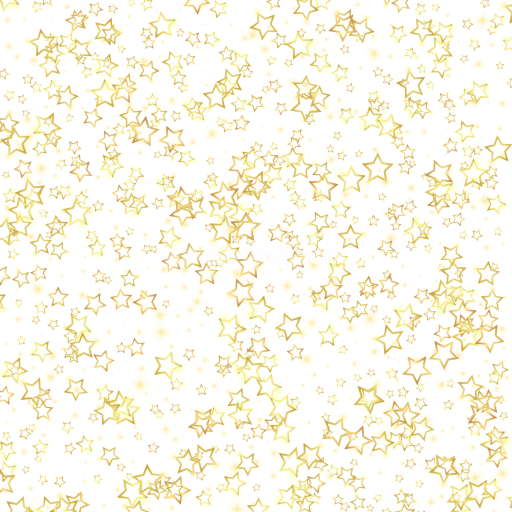 Seamless 3D PBR Texture Featuring White Base with Gold Star Outlines