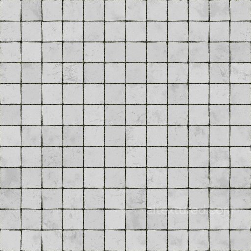 Broken White Bathroom Tile Texture | Free PBR texture preview