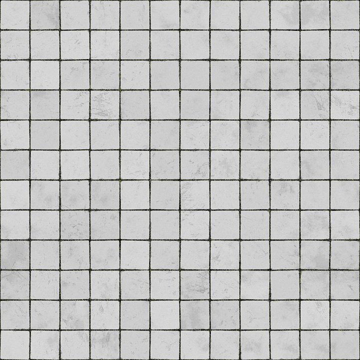 Broken White Bathroom Tile seamless PBR texture preview