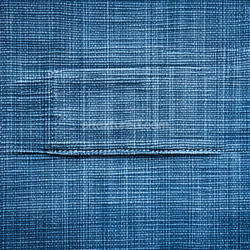 Seamless 3D Cracked Denim Fabric PBR Texture with Prominent Horizontal Tear in Blue