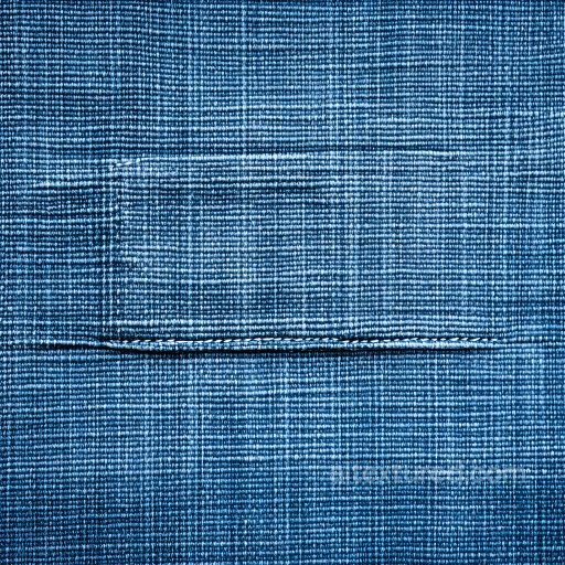 Cracked Denim Fabric PBR Texture with Prominent Horizontal Tear in Blue seamless Denim jeans PBR texture