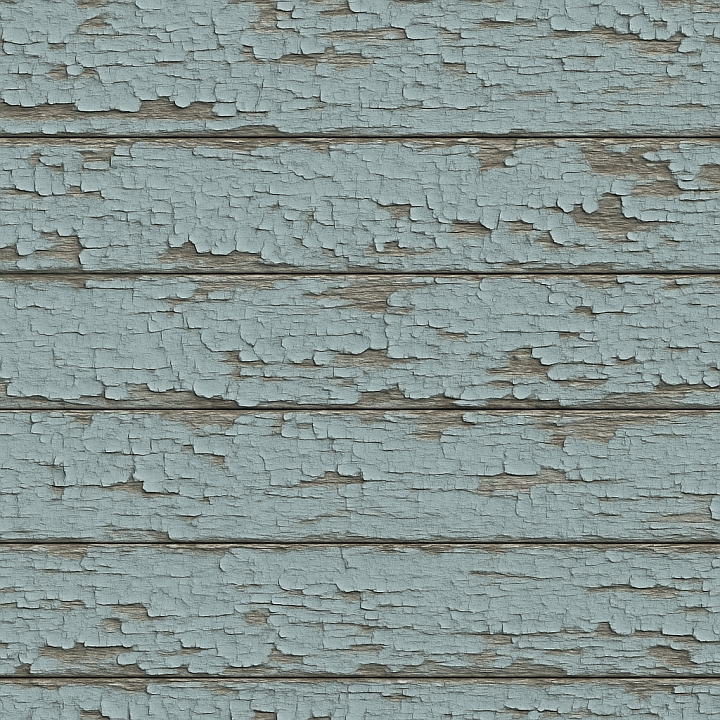 Painted Wood Peeling Chips seamless PBR texture preview