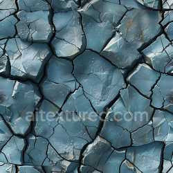 seamless Seamless 3D PBR Cracked Stone Texture Featuring Jagged Deep Fissures and Blue-Grey Tones texture 8k free download PBR