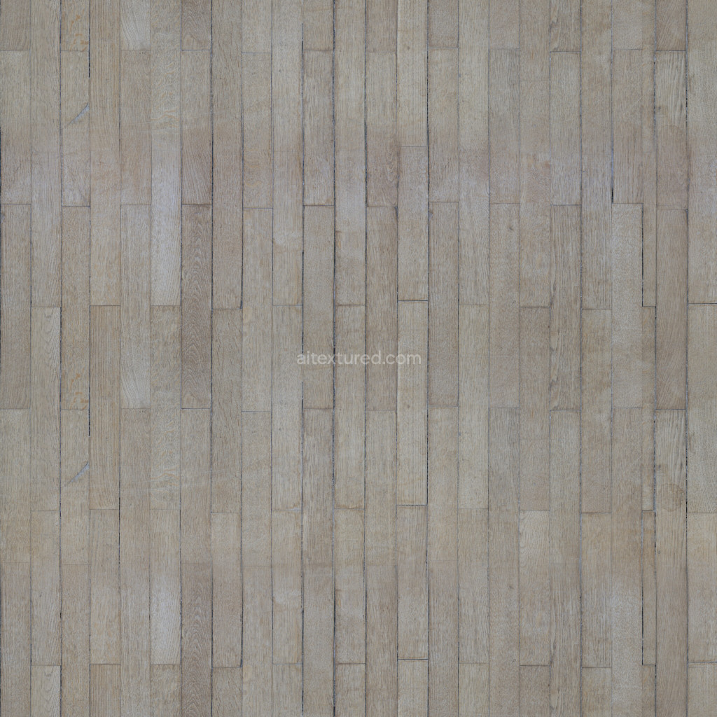 Seamless wood floor PBR texture with light grain pattern