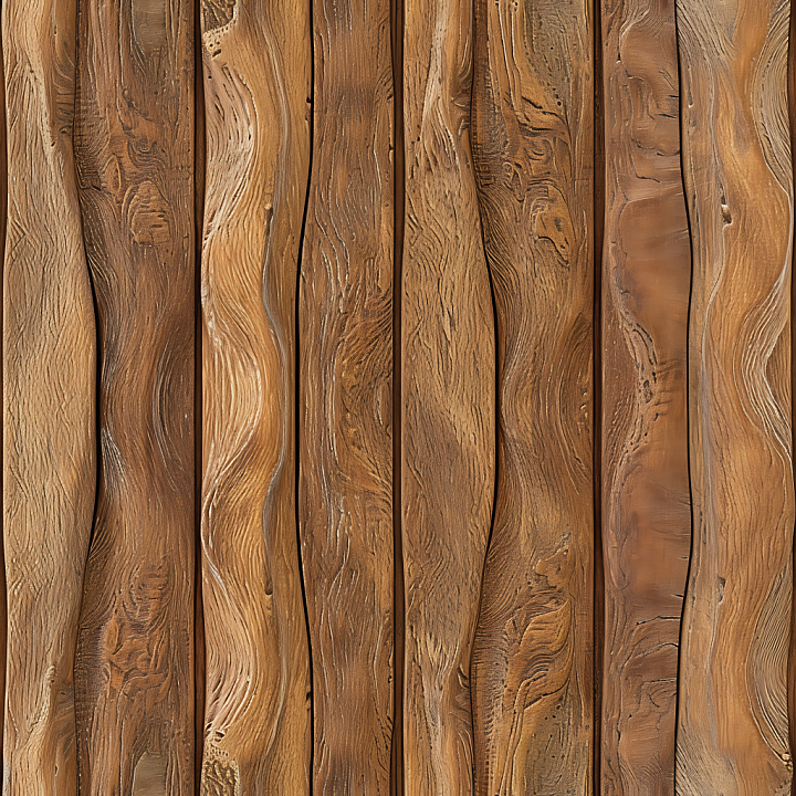 Rustic Knotted Wood Planks with Natural Grain Variation seamless PBR texture preview