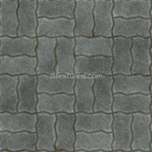 Paving Stones Tileable Seamless Pbr Textured Gray Weathered Hard Surface