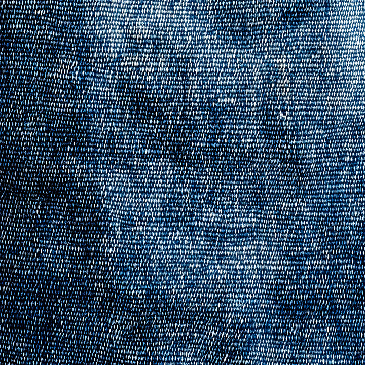 Cracked Denim Fabric with Detailed Worn Blue Threads seamless PBR texture preview