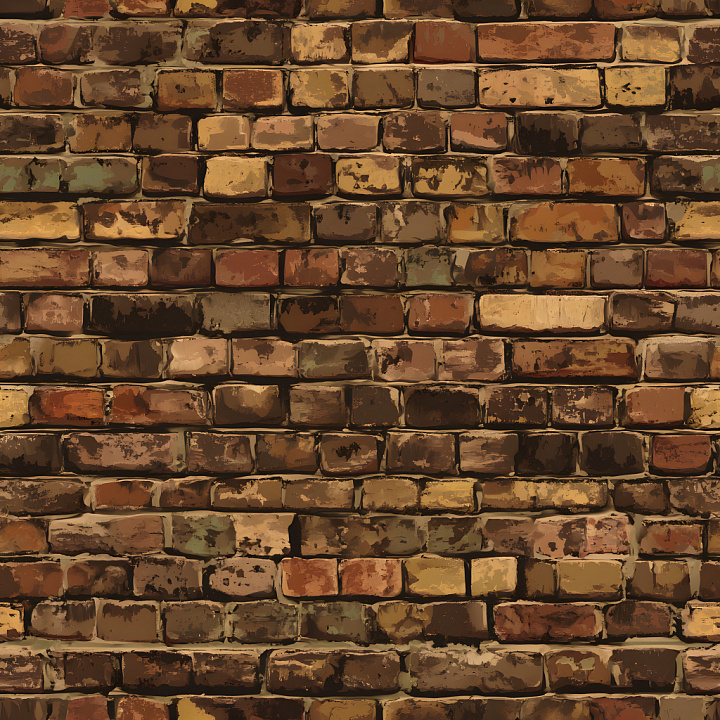 of a Cracked Aged Brick Wall with Weathered Surface seamless PBR texture preview