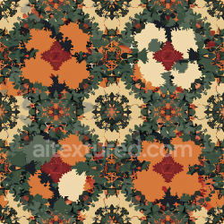 seamless Seamless 3D Stylized Forest Camouflage PBR Texture with Organic Floral Shapes texture 8k free download PBR