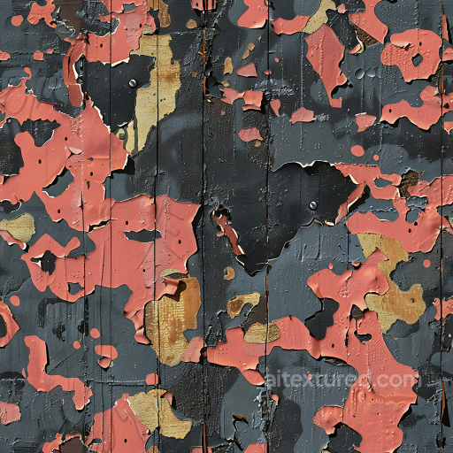 Urban Camouflage PBR Texture Featuring Rusted, Peeling Painted Metal seamless Color Camouflage PBR texture