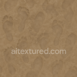 seamless Seamless 8k PBR 3d Texture of Footprint Distortion on Rain Softened Soil texture 8k free download PBR