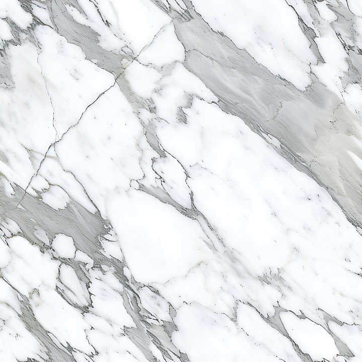 Carrara White Marble with Natural Vein Details seamless PBR texture preview