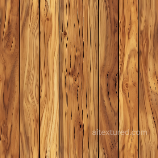 Rustic Pine Wood Planks Seamless Texture with Natural Knots and Warm Tones seamless Wood PBR texture