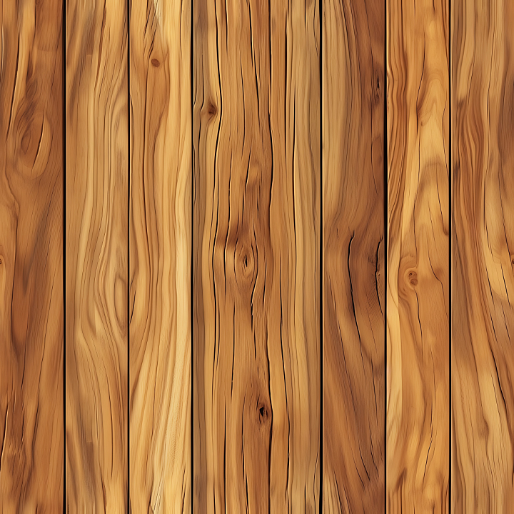 Rustic Pine Wood Planks with Natural Knots and Warm Tones seamless PBR texture preview