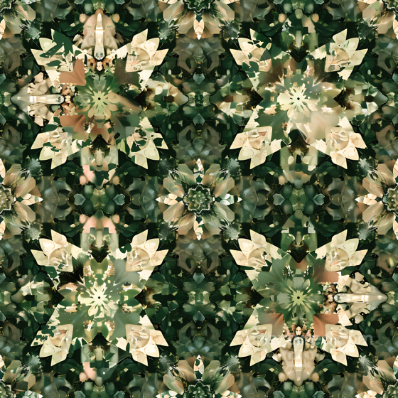 Stylized Jungle Camouflage PBR Texture with Floral Motifs and Organic Shapes Color Camouflage texture preview
